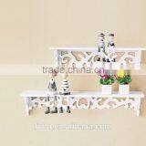 High Quality Home Furniture Cheap Plastic Carved Display Rack Wall Corner Interlock Shelf thumbnail-2