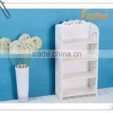 Antique Style Pure White Beautifully Carved Small Display Shelf