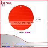 BT0124 Wholesale Round Shape Silicone Table Mat Insulating Pat Cup Mat Kitchen Utensil thumbnail-1