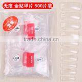 G1-001-C 500PCS KOREA HSM CLEAR FULL-COVER NAIL TIPS thumbnail-1