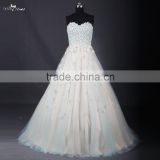 RSE702 Blue Turquoise And Champagne Teen Long Puffy Free Custom-Made Prom Dresses