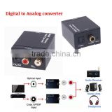 Digital to Analog Audio Converter Optical Coaxial RCA Toslink Digital Audio to L/R Analog Audio converter adapter