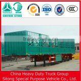 Hot Selling 3 Axle 60T Grid Fence Cargo Sheep Cattle Trailer thumbnail-2