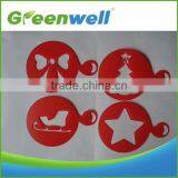 Free Sample Available Christmas Holiday Decoration Plastic Coffee Stencils thumbnail-1