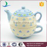 Wholesale Hand Painted Ceramic Tea Set for One in European Style thumbnail-1