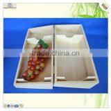 Small Custom Unfinished Rustic Hinged Wooden Box thumbnail-6
