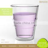 Attractive Houseware Clear 250Ml Double Wall Glass Milk Cup thumbnail-3
