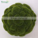 J080413 Hot Sale Green Artificial Moss Grass Ball, Fake Moss Balls for Decoration thumbnail-1