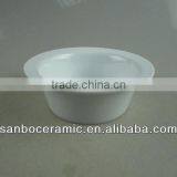 Hat Shape White Ceramic Soup Bowls in Porcelain Stock Cheap Price thumbnail-1