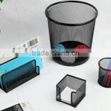 Office Supplier Modern Metal Mesh Wire Office Stationery Set Of 4 Pieces thumbnail-2