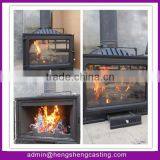 15KW Hot Sale Excellent Manufacture Supplied Cast Iron Wood Burning Stove for Sale / Insert Cast Iron Wood Burning Stove HS-X9 thumbnail-1