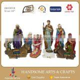 8 Inch Resin Craft Religious Items Child Theme Christmas Nativity Scene Crib Set thumbnail-5