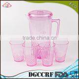 NBRSC Set of 5 Pieces Plastic PS Cold Water Jut Water Kettle Hollow Drinking Bottle PP Pot Watering Can thumbnail-2