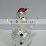 Craft Plastic LED Lighting Lovely Christmas Snowman Deer Decorations thumbnail-4
