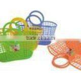 PE Plastic Basket With Handle/Storage Basket/food Basket thumbnail-2