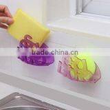 ABS Plastic Drain Sponge Holder With Strong Sucker for Kitchen and Bathroom thumbnail-2