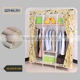 High Quality Fabric Coated Bedroom Furniture Wardrobe for Bedroom thumbnail-4