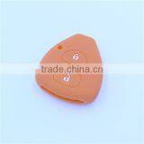 2 Button Silicone Cover Hollowed Fit for TOYOTA Corolla Rav4 Yaris Remote Key Case thumbnail-2