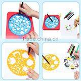 Cheap Educational Drawing Tools Custom Plastic Painting Stencil For Kids thumbnail-5