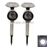 Outdoor Stainless Steel Solar Power Lawn LED Light Garden Path Lamp Landscape thumbnail-1