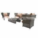 Brown Wicker Garden Furniture Set thumbnail-1