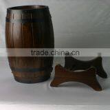 Wholesale Dark Brown Custom Wooden Barrel thumbnail-1