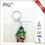 2D Custom Shaped Colourful Soft Pvc Keychain Silicone Key Rings thumbnail-1