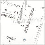 Kearing Brand Manufacture 6"military Mapwork Protractor,military Half Moon Protractor,military Round Protractor Plotter#KMP-1 thumbnail-5