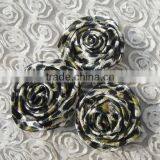 Cute Hand Made Leopard Satin Flower Trim thumbnail-1