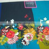 Polyester chiffon floral printed fabric