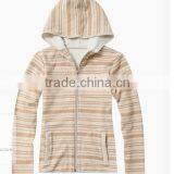 Women Man Polar Fleece Hoodies Stripe Flower Printed Patern thumbnail-3
