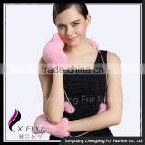 CX-A-35E Fashion Women Winter Lovely Dress Girl Gloves Knitted Mink Fur Glove thumbnail-4