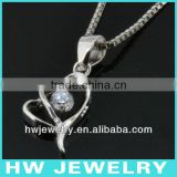 white gold plated 925 sterling silver pendant