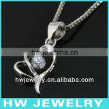 White Gold Plated 925 Sterling Silver Pendant thumbnail-1
