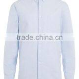 2016 Latest Blue Oxford Long Sleeve Casual Shirt thumbnail-5