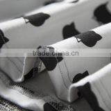 Cotton Comfortable Latest Children Dress Designs Black Cat Pattern Printing Stretch Dress thumbnail-5