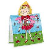 Colorful Printed Cape-style Hooded Towel Poncho Pattern and Custom Kids Hooded Poncho Terry Towel thumbnail-2