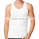 95% Cotton and 5% Spandex Mens White Vest thumbnail-2