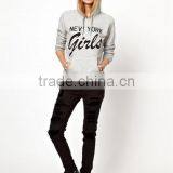 Wholesale Garment Terry Hooded Cotton Crew Neck Comfortable Print Plain Pocket Dyed for Women Sweatshirt Made in China thumbnail-5
