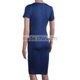 Summer Maternity Dress V Neck Women Casual Skirt With Plus Size thumbnail-5