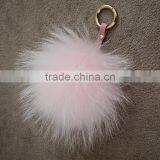 Myfur New Design Charm Bag Key Chains Real Raccoon Fur Pom Accessories thumbnail-3