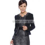 Custom High Quality Cheeap Black Fancy Blouse Designs European Dress Women's Suit Wholesale thumbnail-1