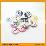 Stock 4-Holes Color Classic Plastic Resin Shirt Button For Garment thumbnail-1
