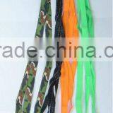 Colorful Flat Plastic Tip Polyester Logo Printed Shoe Laces