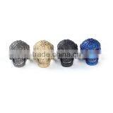 Hot Selling Blue Skull Titanium Steel Punk Unadjustable Rings thumbnail-2