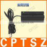 Mini Three Track Magnetic Stripe Card Reader Usb Card Reader Full (USB) thumbnail-1