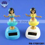 Hula Girl Solar Powered Dancing Figure Toy Promotional Solar Bobble Head Doll thumbnail-2