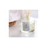 Scented Vanilla Glass Oil Reed Diffuser, Perfume Diffuser With 6 Sticks and Plastic Cap TS-RD16