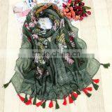 Fashion Custom Lady Scarf Low MOQ 100pcs thumbnail-4