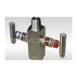 Stainless Steel High Pressure 2 Way Valve Manifolds for Industry , Max 6000psig ( 414bar ) thumbnail-1